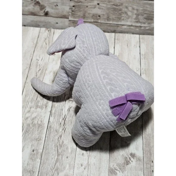 Fisher Price Winnie Pooh Heffalump Elephant Plush 8" Purple Stuffed Animal Toy - Picture 6 of 8